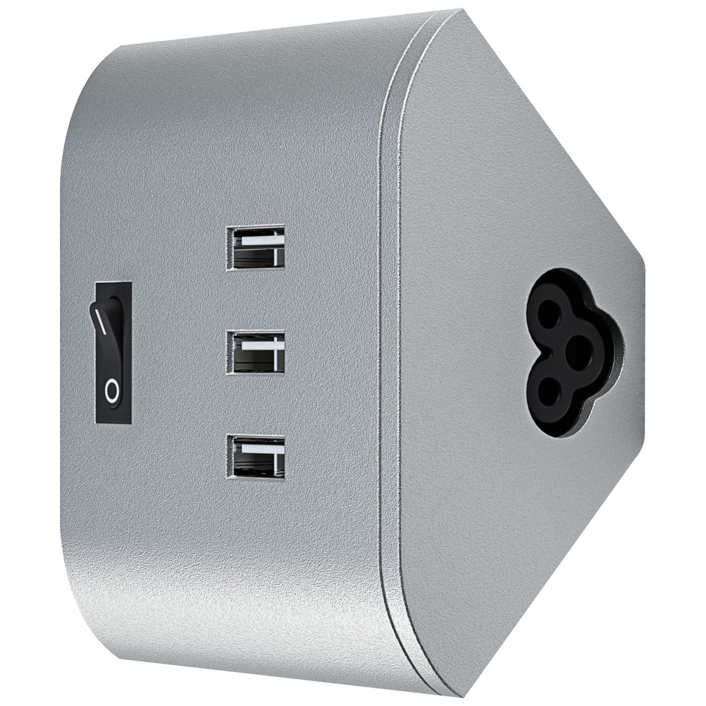 USB VÄGGUTTAG CORNER (3X5V 1A) OSRAM