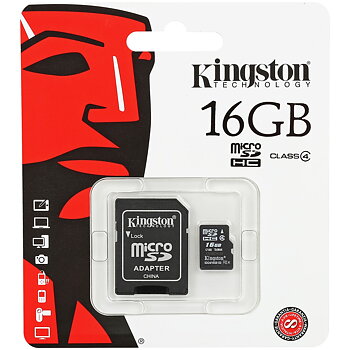 MINNESKORT SD 16GB MINI + ADAPTER