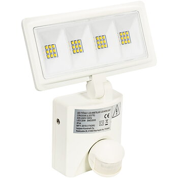 LED STRÅLKASTARE 1700LM 20W 230V MED SENSOR