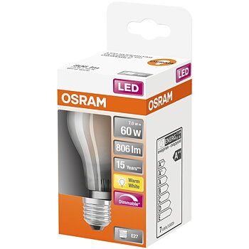 LED CLASSIC RETROFIT A MATT 60 DIM 7W/827 E27