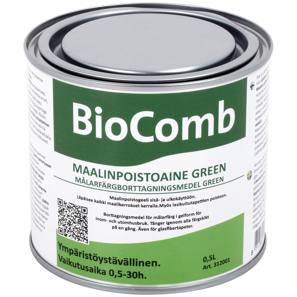 FÄRGBORTTAGNINGSMEDEL 0,5L GREEN BIOCOMB
