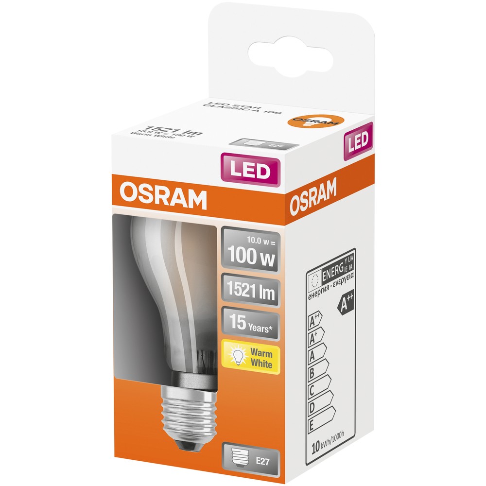 LED STAR CLASSIC A MATT 100 NON-DIM 10W/827 E27