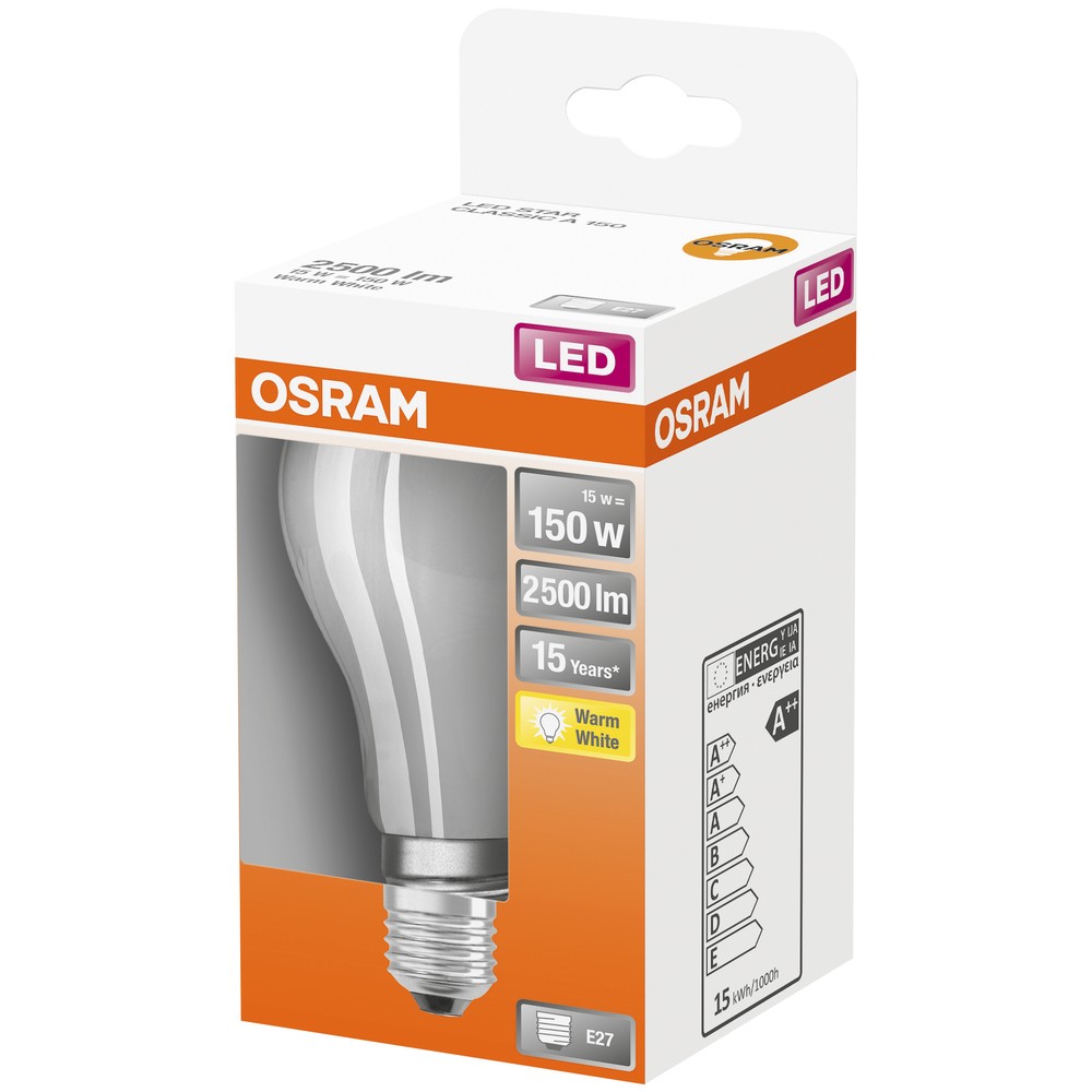 LED STAR CLASSIC A MATT 150 NON-DIM 16W/827 E27