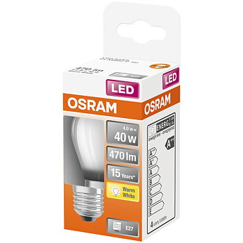 LED STAR CLASSIC P MATT 40 NON-DIM 4W/827 E27