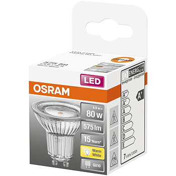 LED STAR PAR16  80 NON-DIM 120GRAD. 6,9W/827 GU10