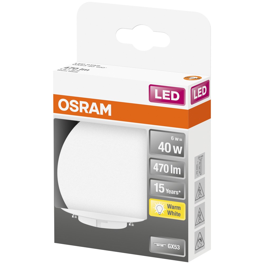 LED LAMPA GX53  40 NON-DIM 100GRAD. 6W/827 GX53