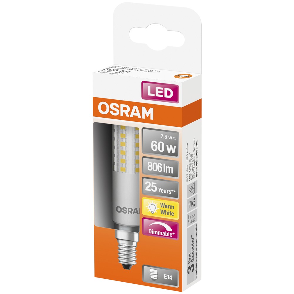 LED LAMPA T SLIM DIM CLASSIC 60 XW/827 E14