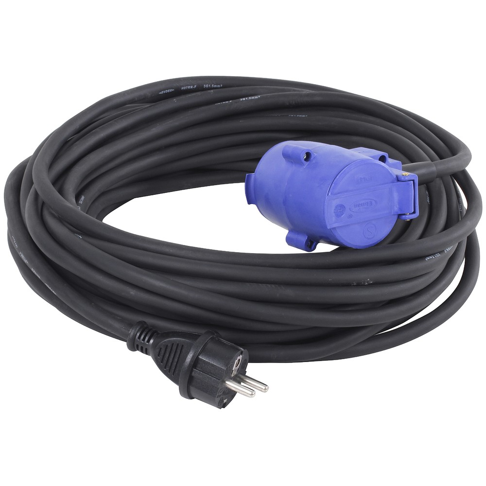 SKARVKABEL GUMMI 2-DEL 230V 20M 1,5X3H07RN-F