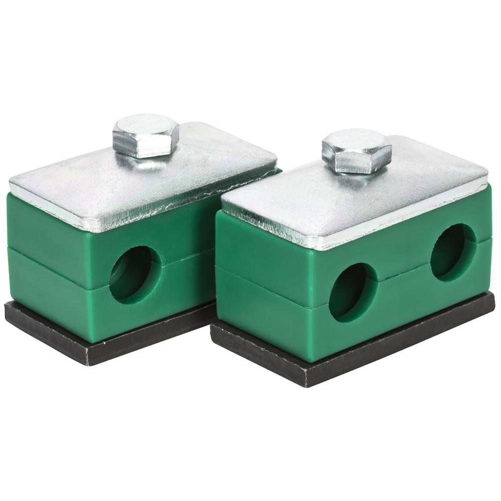RÖRKLAMMER 6MM DUBBEL KLAMMER PACKAD 2 PAR