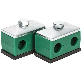 RÖRKLAMMER 12MM DUBBEL KLAMMER PACKAD 2 PAR