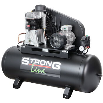 KOMPRESSOR 13BAR 3-FAS 5,5HP 685L/200L SVART