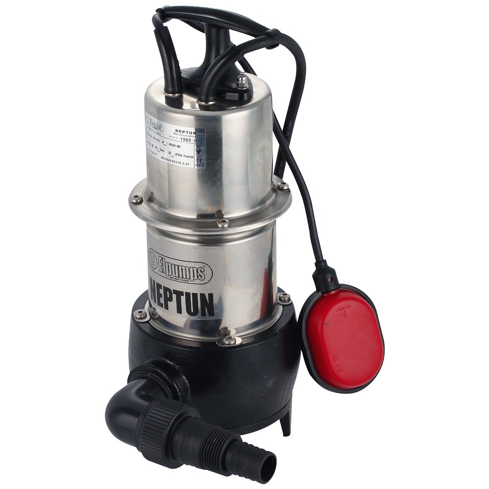 DRÄNKBAR PUMP 800W INOX/GJUT 1 1/4 SMUTS MAX 30MM