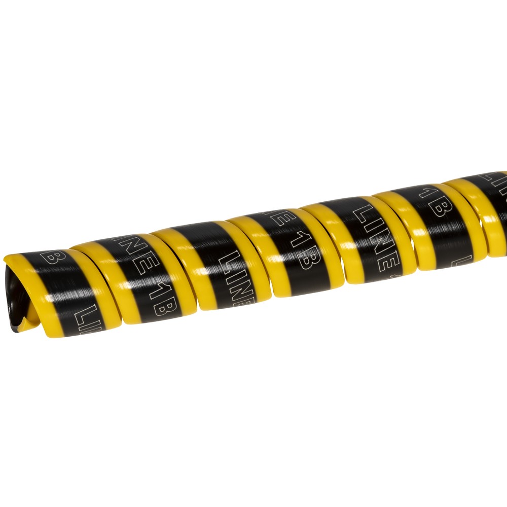MARKERINGSKYDSSPIRAL LINE 1A+B GUL-SVART 1M 2ST