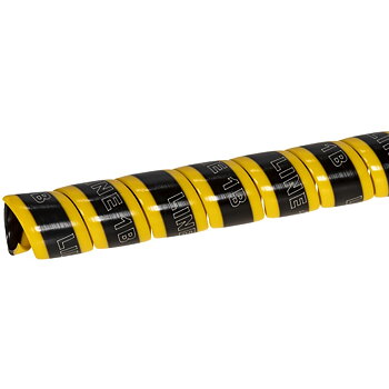 MARKERINGSKYDSSPIRAL LINE 1A+B GUL-SVART 1M 2ST