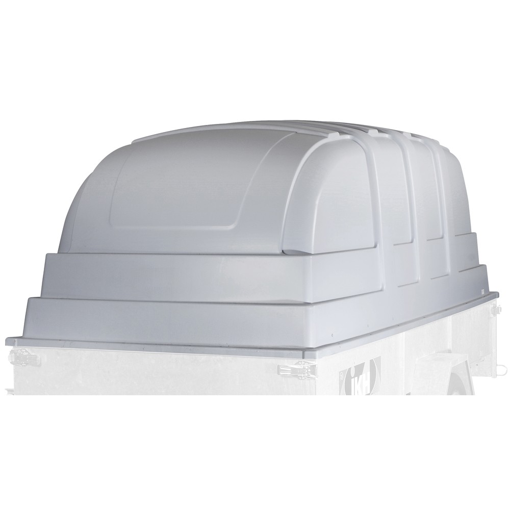 SLÄPVAGNSKÅPA 326X150X108 GRÅ JAXAL (HDPE)