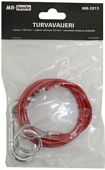KATASTROFWIRE RÖD MED RING 1100MM/2,5MM