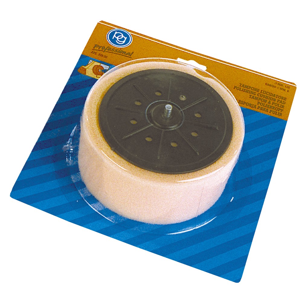 POLERKUDDE 125MM 6MM MED TAPP