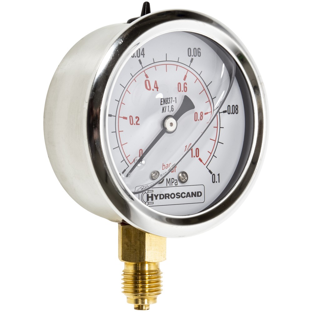 MANOMETER 0-1 BAR BOTTEN FÄSTE