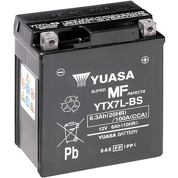 BATTERI YUASA MC 6,3AH AGM -+ 115X72X132