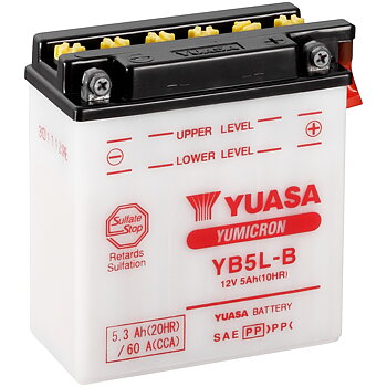 BATTERI YUASA MC 5,3AH -+ 121X61X131