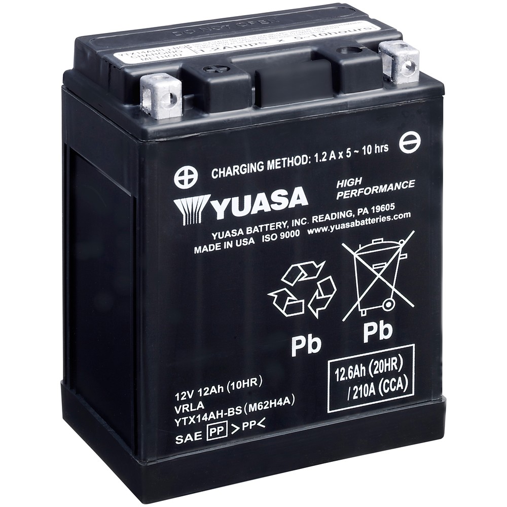 BATTERI YUASA MC 12,6AH AGM +- 134X89X166
