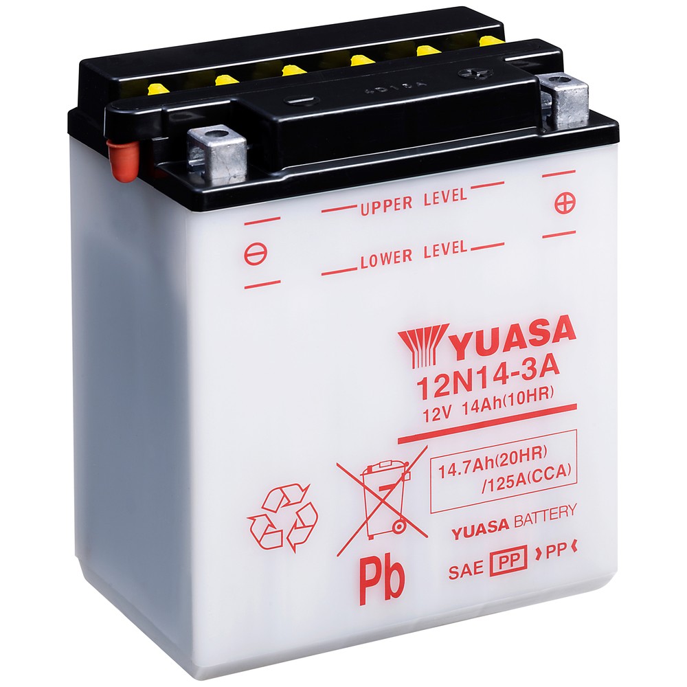 BATTERI YUASA MC 14,7AH -+ 134X89X166