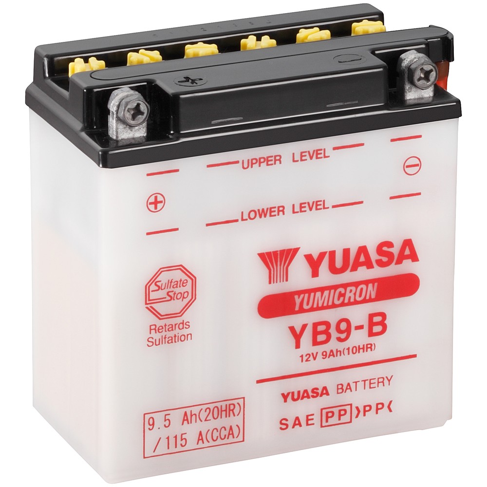 BATTERI YUASA MC 9,5AH +-  137X77X141