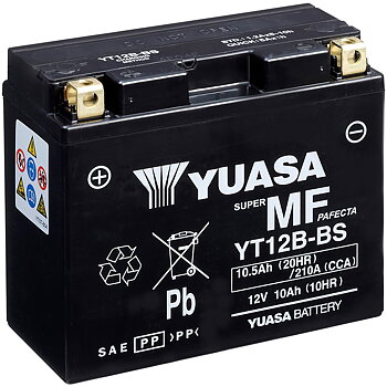 BATTERI YUASA MC 10,5AH AGM +- 150X69X130