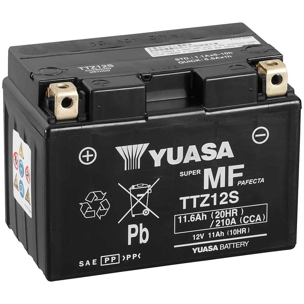 BATTERI YUASA MC 11,6AH AGM +-  150X 87X110