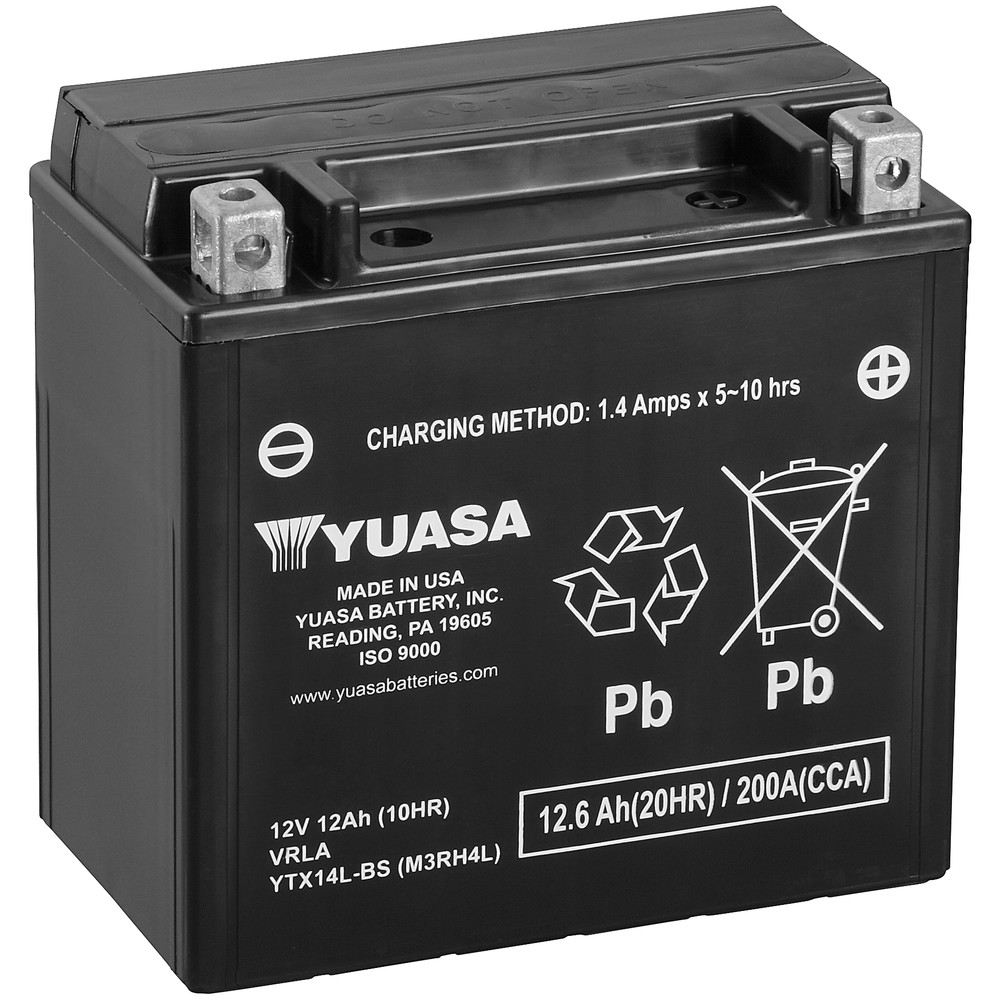 BATTERI YUASA MC 12,6AH AGM -+ 150X87X145