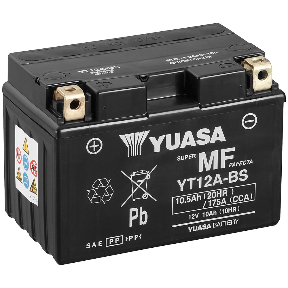 BATTERI YUASA MC 10,5AH AGM +- 150X87X105