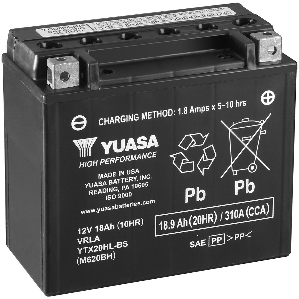 BATTERI YUASA MC 18,9AH AGM -+ 175X87X155