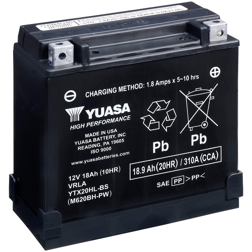 BATTERI YUASA MC 18,9AH AGM -+ 175X87X175