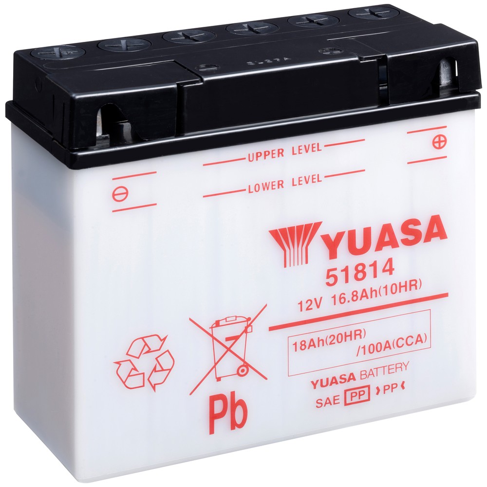BATTERI YUASA MC 18AH -+ 186X82X171