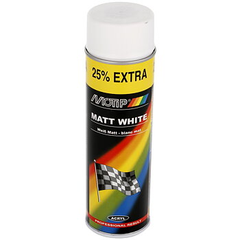 SPRAYFÄRG AKRYL MATT VIT 500ML