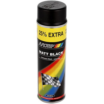 SPRAYFÄRG AKRYL MATT SVART 500ML