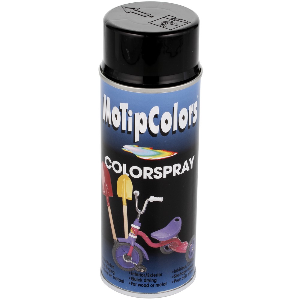 SPRAYFÄRG GLANSIG SVART 400ML