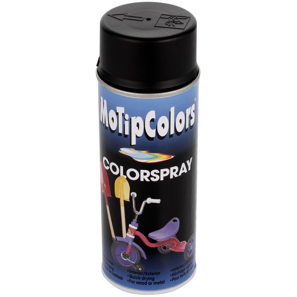 SPRAYFÄRG HALVMATT SVART 400ML