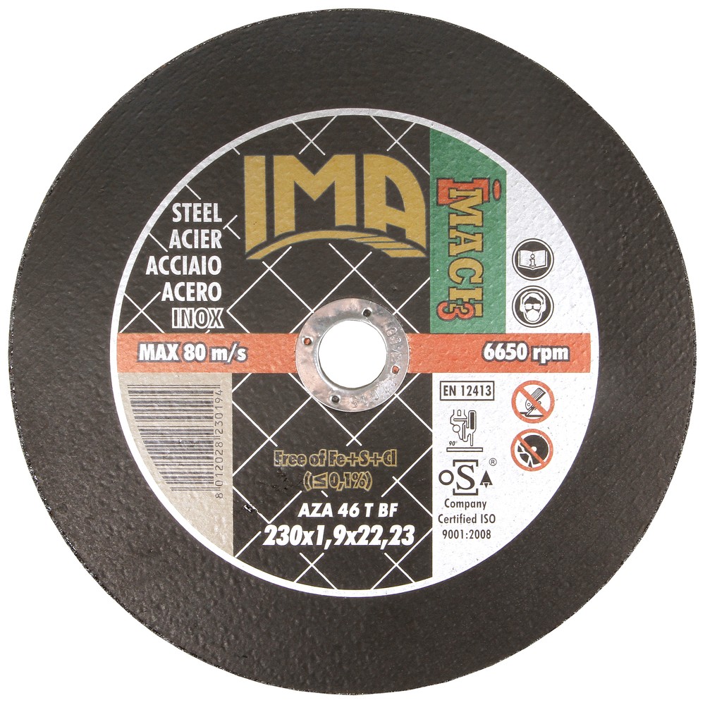 KAPSKIVA 230X1,9X22,2MM IMACH3 INOX