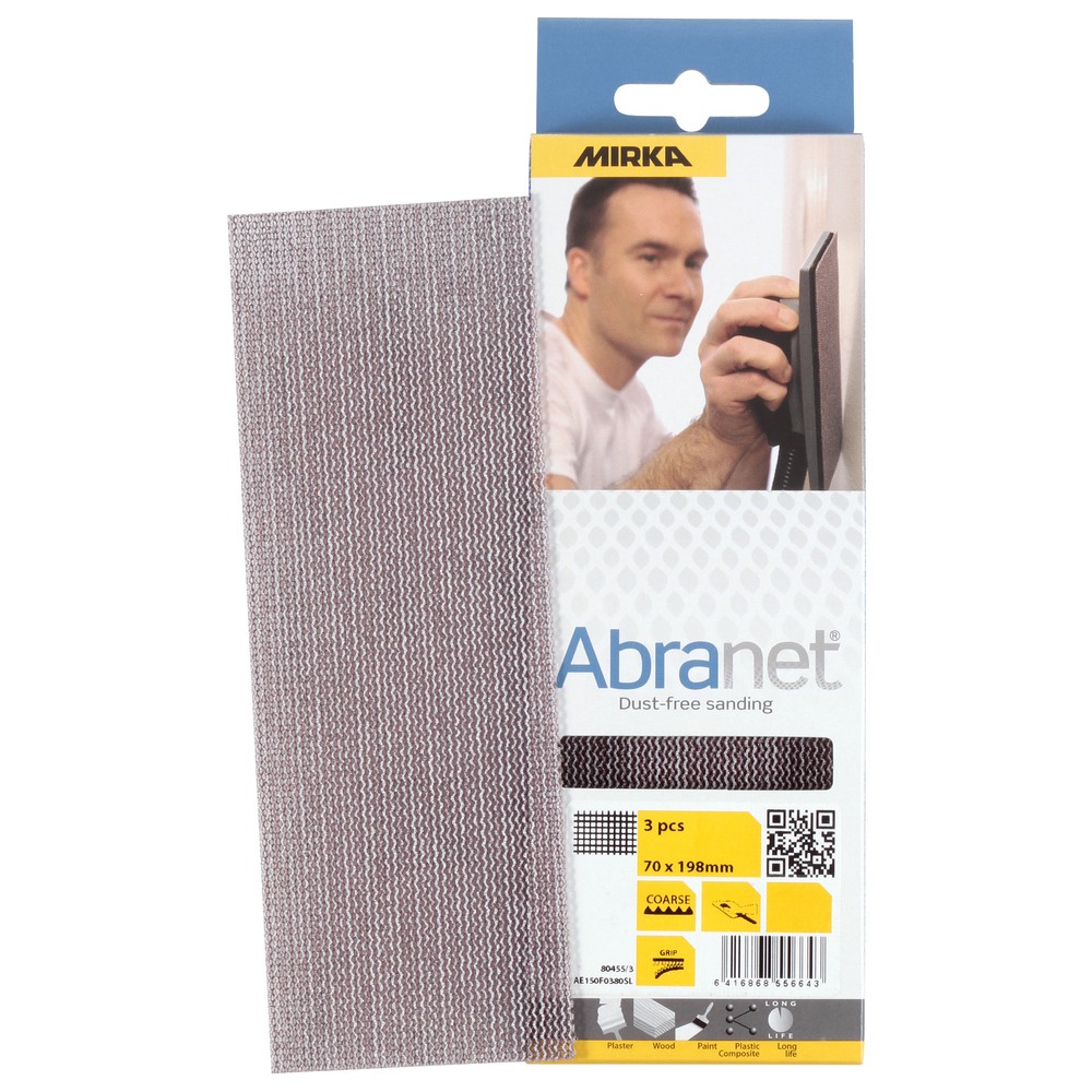 SLIPPAPPER 70X198MM P120 ABRANET 3ST