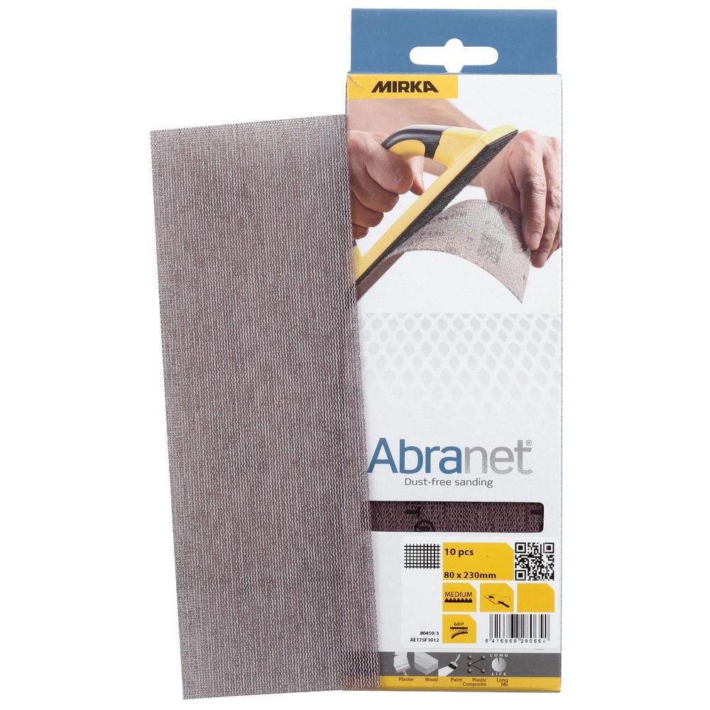 SLIPPAPPER 80X230MM P240 ABRANET 10ST