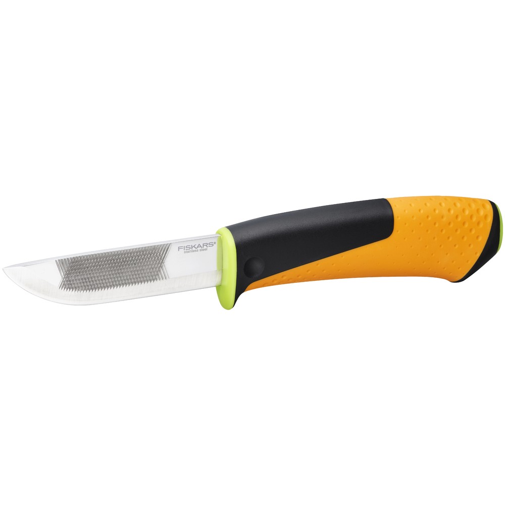 TIMMERMANS KNIV MED SKÄRPARE FISKARS