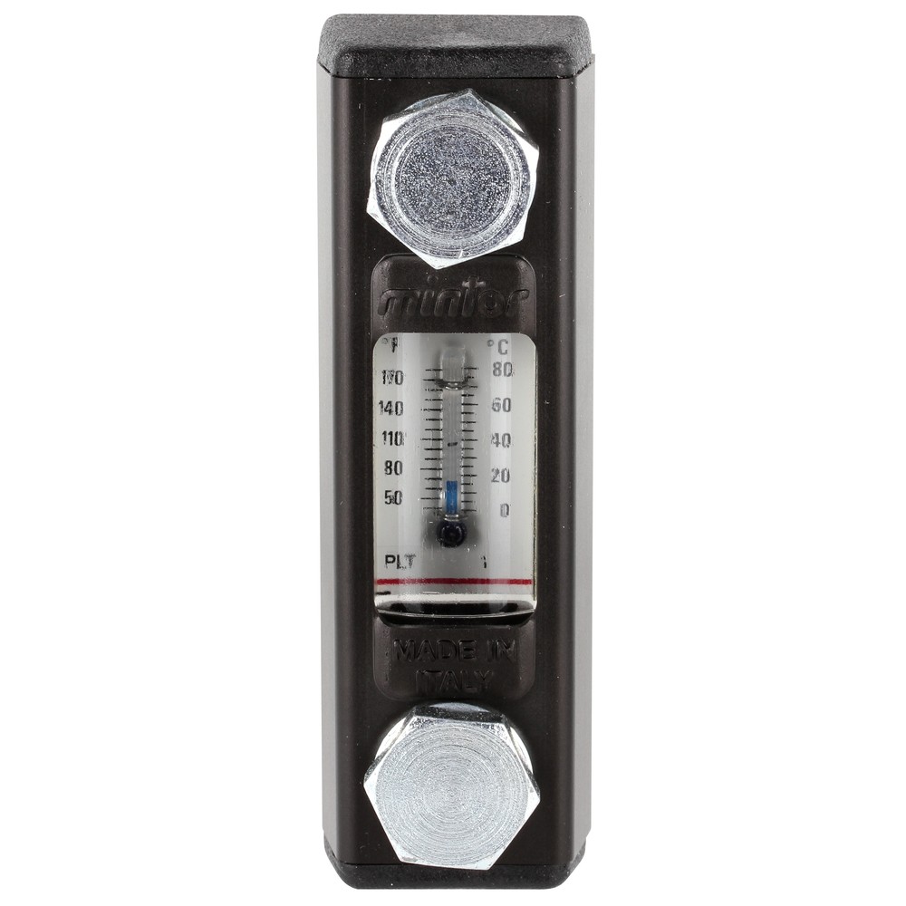 NIVÅGLAS 76MM MED TERMOMETER