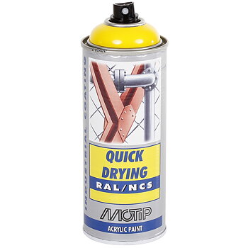 SPRAYFÄRG GUL RAL1021 AKRYL 400ML