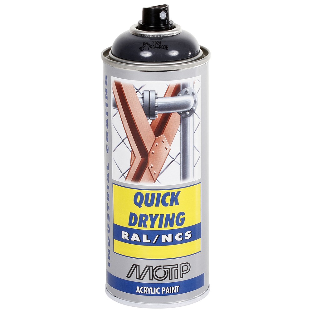 SPRAYFÄRG GRÅ GRAF. RAL7024 AKRYL 400ML