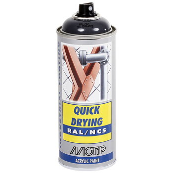 SPRAYFÄRG GRÅ GRAF. RAL7024 AKRYL 400ML
