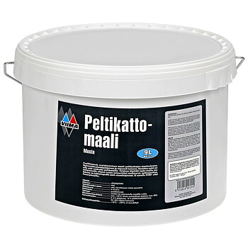 PLÅTTAKFÄRG 9L SVART