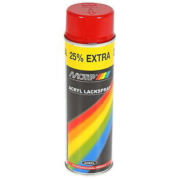 SPRAYFÄRG RÖD 500ML AKRYL RAL3000