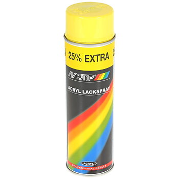 SPRAYFÄRG GUL 500ML AKRYL RAL1018