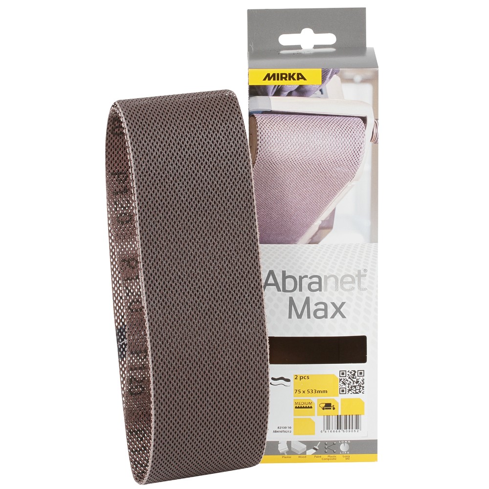 SLIPBAND 75X533MM P80 ABRANET MAX 2ST